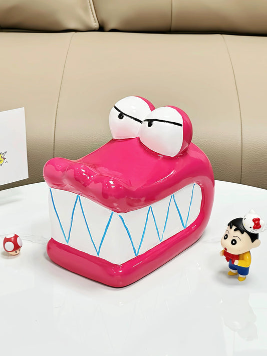 Adorable Cartoon Crocodile - shaped Tissue Box