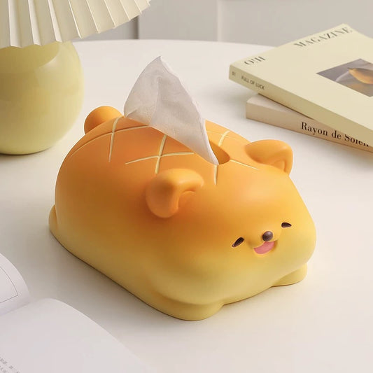 Adorable Creative Bread - Puppy - shaped Ornamental Tissue Box